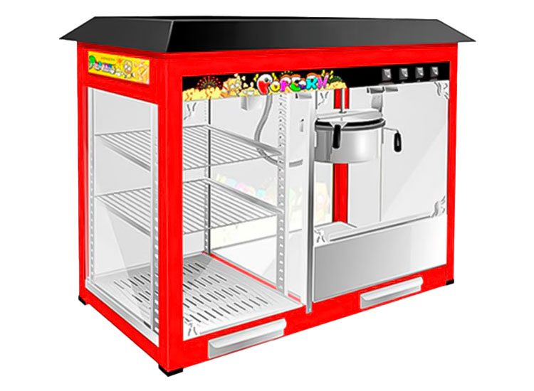 Máquina de Palomitas y expositor · Jocsair Hinchables Barcelona